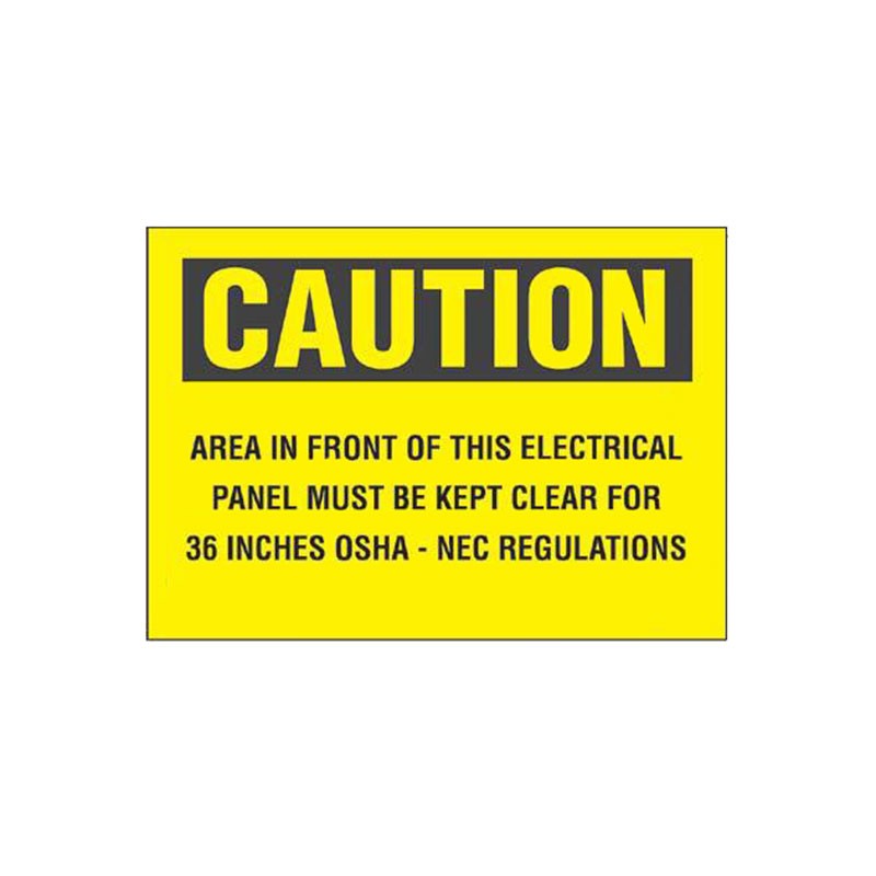 1 pcs : PPS0710C141 - SIGN ELECTRL WARN 10'X7' BLK/YLL