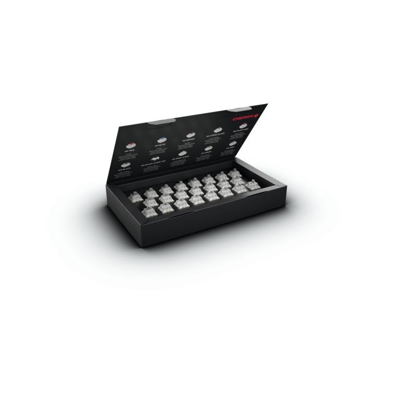 1 pcs : DMX1A-51NA-1A - MX RGB SPEED SILVER, 23 SWITCHES