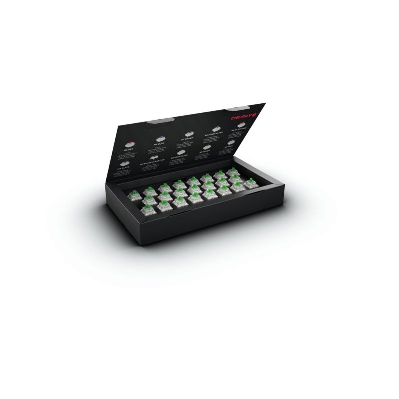 1 pcs : DMX1A-F1NA-1A - MX RGB GREEN, 23 SWITCHES