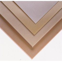1 Lot of 1 - Tufnol® Beige Plastic Sheet, 590mm x 285mm x 20mm, Epoxy Resin, Weave Cotton
