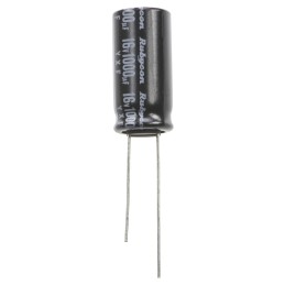 1000 pcs - Rubycon 1000μF Aluminium Electrolytic Capacitor 16V dc, Radial, Through Hole - 16YXF1000M10X20