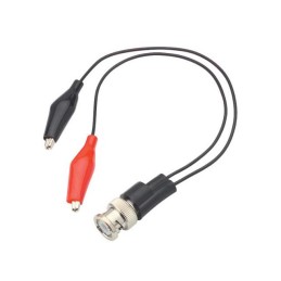 1 pcs : BC50 - ADAPTOR BNC M/DUAL ALLIG CLIPS