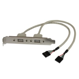 1 pcs : USBPLATE - USB FEMALE SLOT PLATE ADAPTER