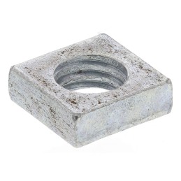 1 Bag of 100 - RS PRO M5 8mm Steel Square Nuts, Bright Zinc Plated Finish