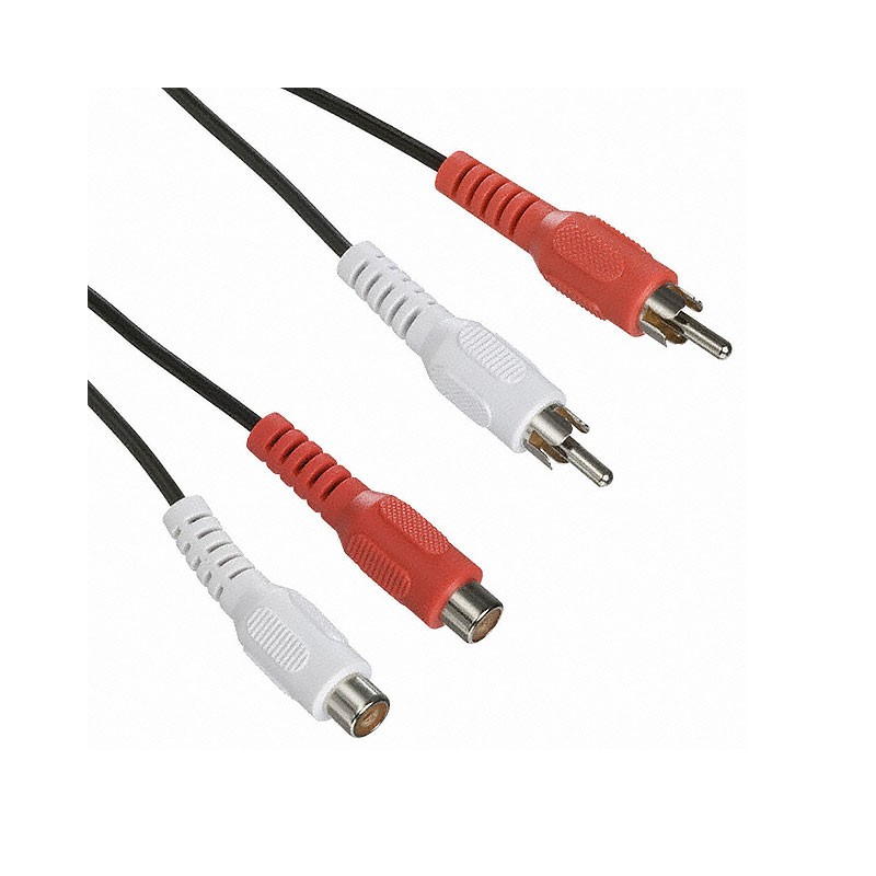1 pcs : 770-20010-00050 - CABLE 2RCA MALE-FEMALE 0.5M
