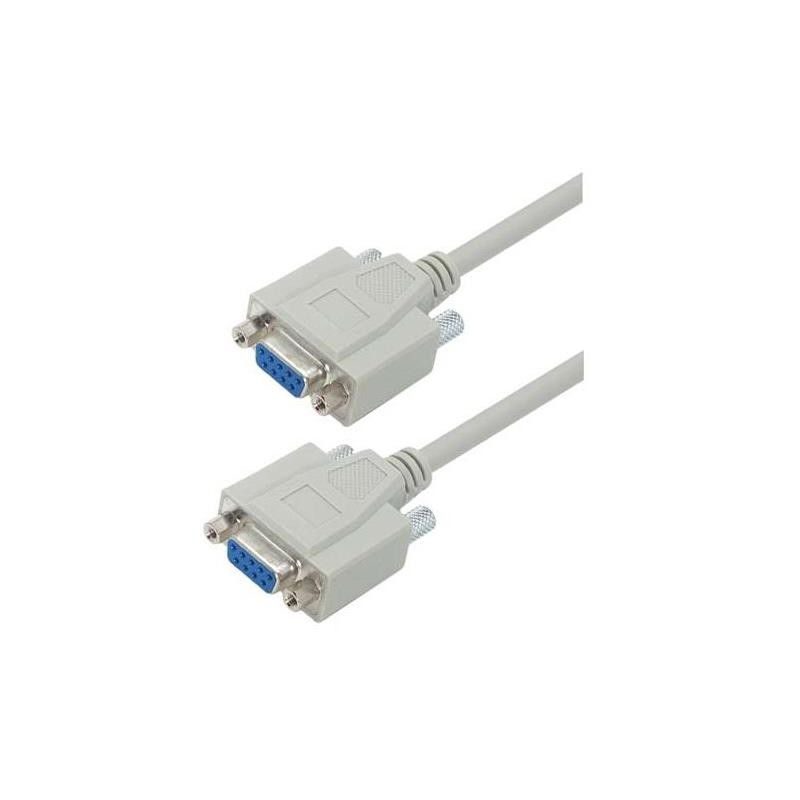 1 pcs : CSMN9FF-1 - CABLE DB9F/F MOLDED 1'