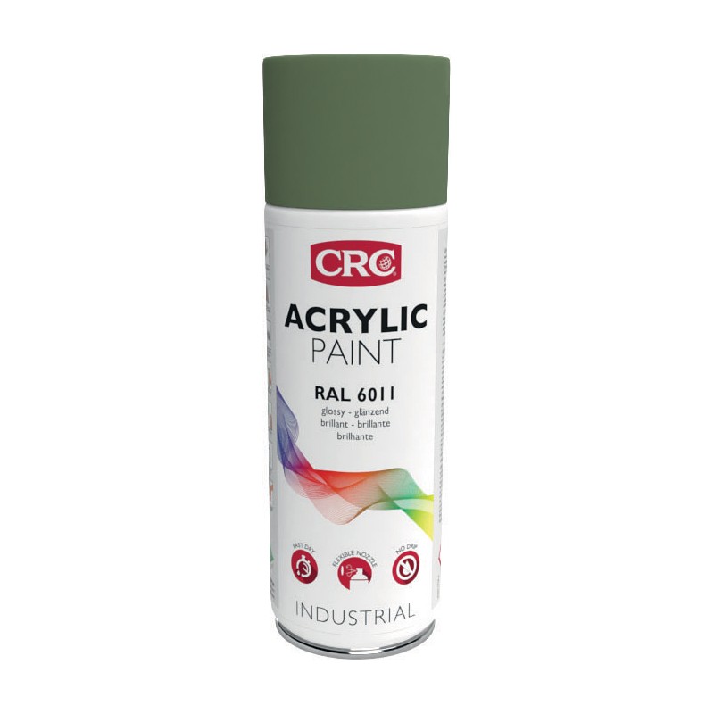 1 pcs - CRC 400ml RAL 6011 Green Gloss Spray Paint