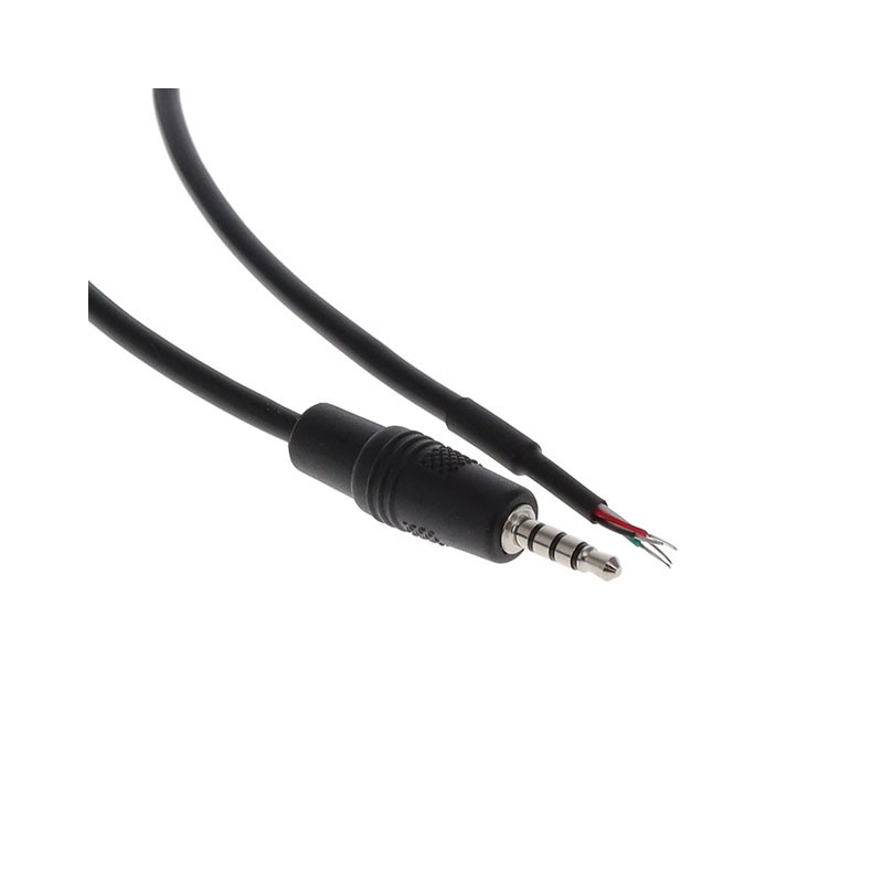 1 pcs : A-AV-02-45-28-091-S - A/V CABLE, 915MM, AWG28, 4C, BK,