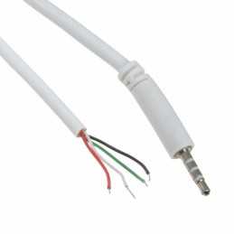 1 pcs : 10-00331 - CBL ASSY 2.5MM SLIM 6' 4C WHT