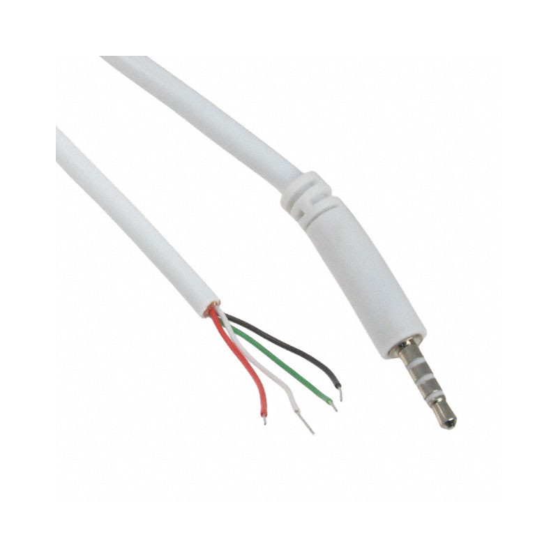 1 pcs : 10-00331 - CBL ASSY 2.5MM SLIM 6' 4C WHT