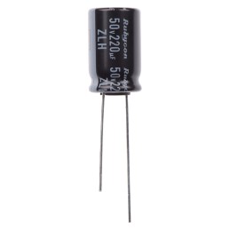 1000 pcs - Rubycon 220μF Aluminium Electrolytic Capacitor 50V dc, Radial, Through Hole - 50ZLH220MEFC10X16