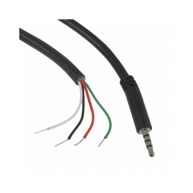 1 pcs : 10-00340 - CBL ASSY 2.5MM SLIM 6' 4C BLK