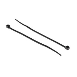 1 Bag of 250 - RS PRO Cable Tie, 142mm x 3.2 mm, Black Nylon, Pk-250