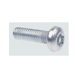 1 Bag of 100 - RS PRO Bright Zinc Plated Pan Steel Tamper Proof Security Screw, M4 x 12mm