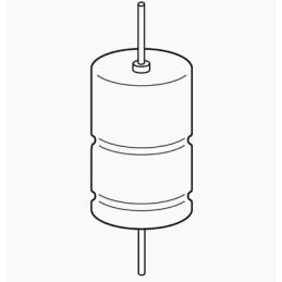 110 pcs - EPCOS 1mF Aluminium Electrolytic Capacitor 100V dc, Axial, Through Hole - B41693A9108Q001