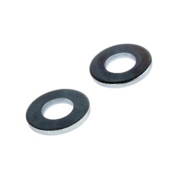1 Bag of 100 - Bright Zinc Plated Steel Plain Washers, M6, BS 4320