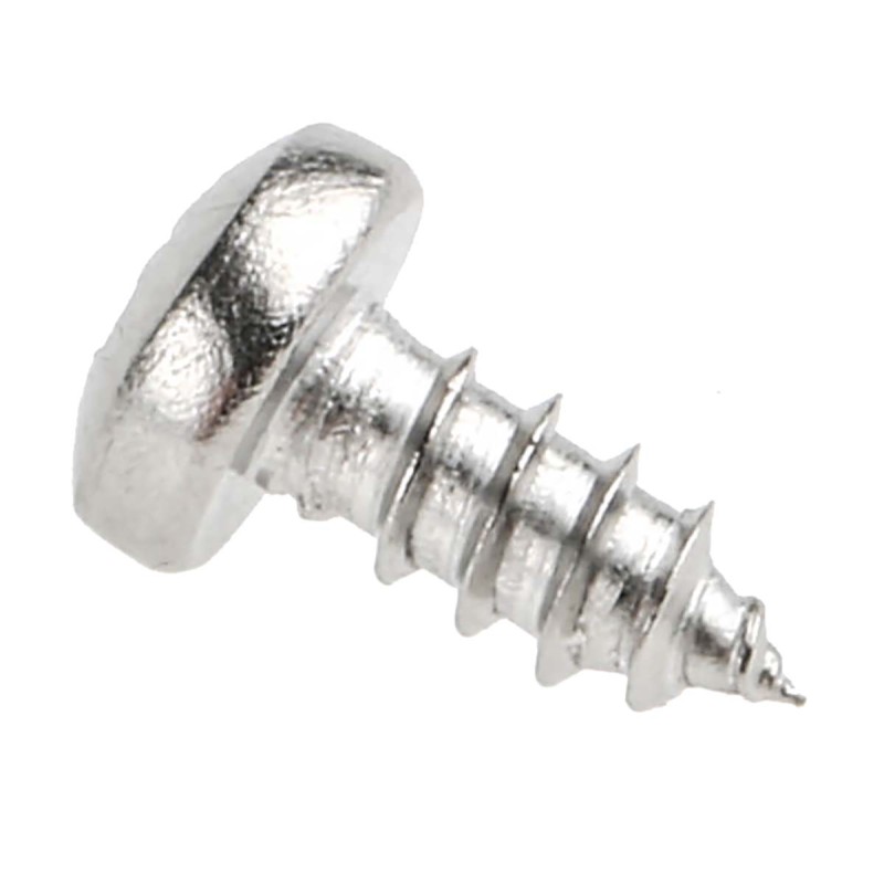 1 Bag of 100 - RS PRO Plain Stainless Steel Pan Head Self Tapping Screw, N°N°4 x 1/4in Long 6.5mm Long