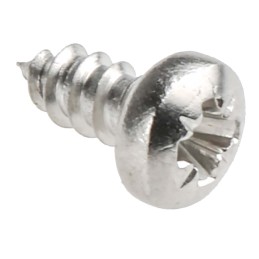 1 Bag of 100 - RS PRO Plain Stainless Steel Pan Head Self Tapping Screw, N°N°4 x 1/4in Long 6.5mm Long