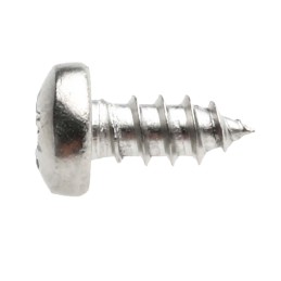 1 Bag of 100 - RS PRO Plain Stainless Steel Pan Head Self Tapping Screw, N°N°4 x 1/4in Long 6.5mm Long