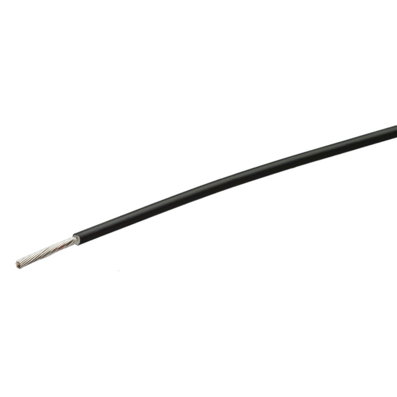 1 Reel of 100 M - TE Connectivity FlexLite Series Black 1.5 mm² High Temperature Wire, 19/0.32 mm, 100m, ETFE Insulation