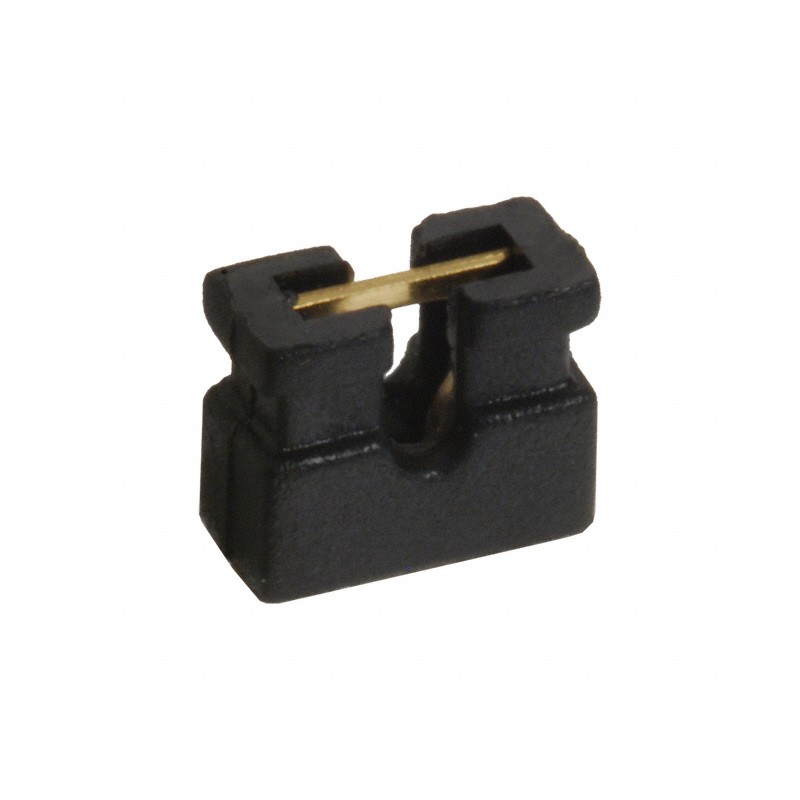 10 pcs : SPN02SYBN-RC - CONN SHUNT 2MM OPEN TOP 2PS GOLD