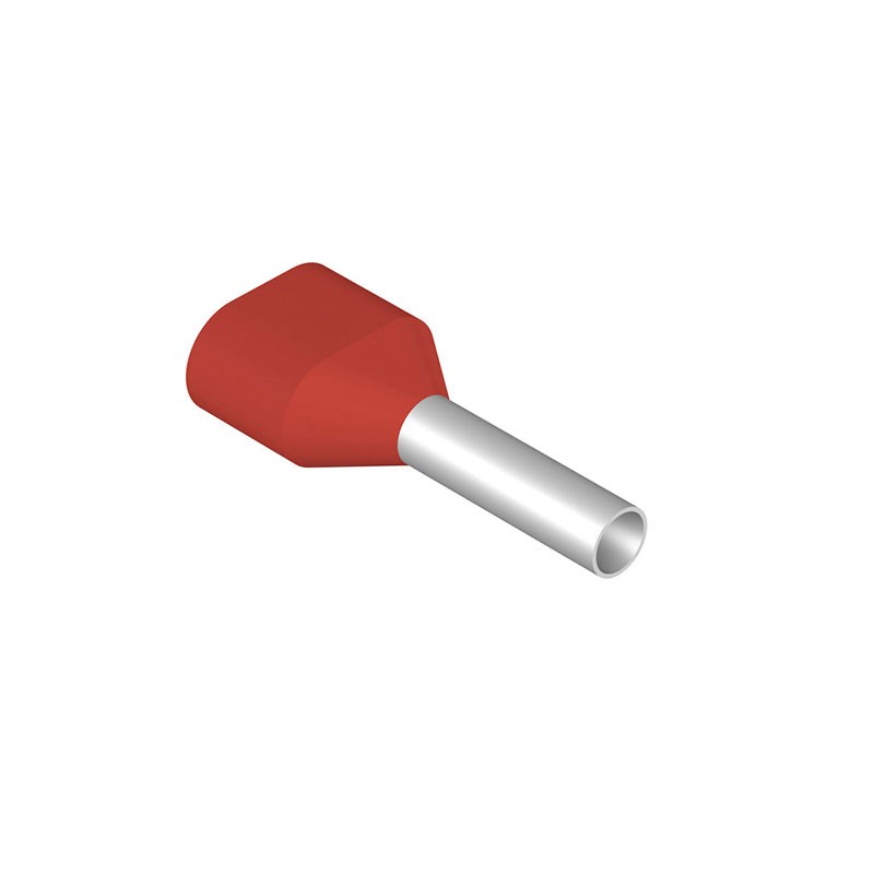 10 pcs : 9037440000 - CONN FERRL DIN 2X17AWG RED