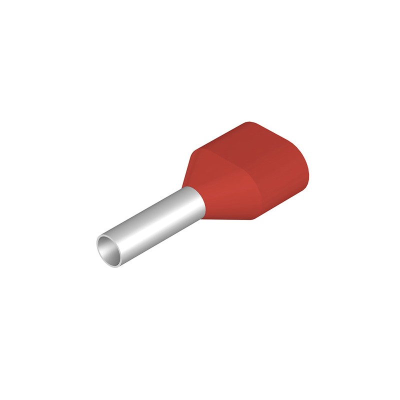 10 pcs : 9004410000 - CONN FERRULE 2 X 16AWG RED