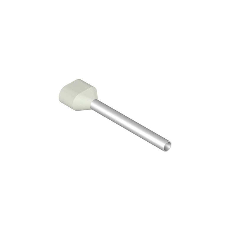 10 pcs : 9037250000 - CONN FERRULE 2 X 18AWG WHT