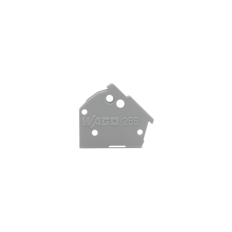 10 pcs : 256-600 - END PLATE SNAP-FIT TYPE 1 MM T