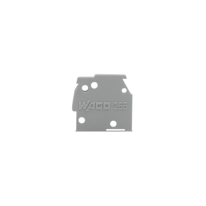 10 pcs : 255-700 - END PLATE SNAP-FIT TYPE 1 MM T