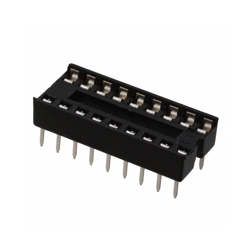 10 pcs : ED18DT - CONN IC DIP SOCKET 18POS TIN