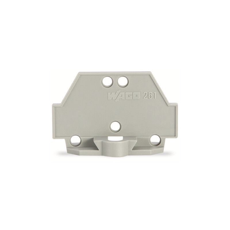 10 pcs : 261-410 - END PLATE WITH FIXING FLANGE G