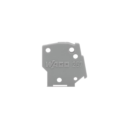 10 pcs : 257-100 - END PLATE SNAP-FIT TYPE 1 MM T
