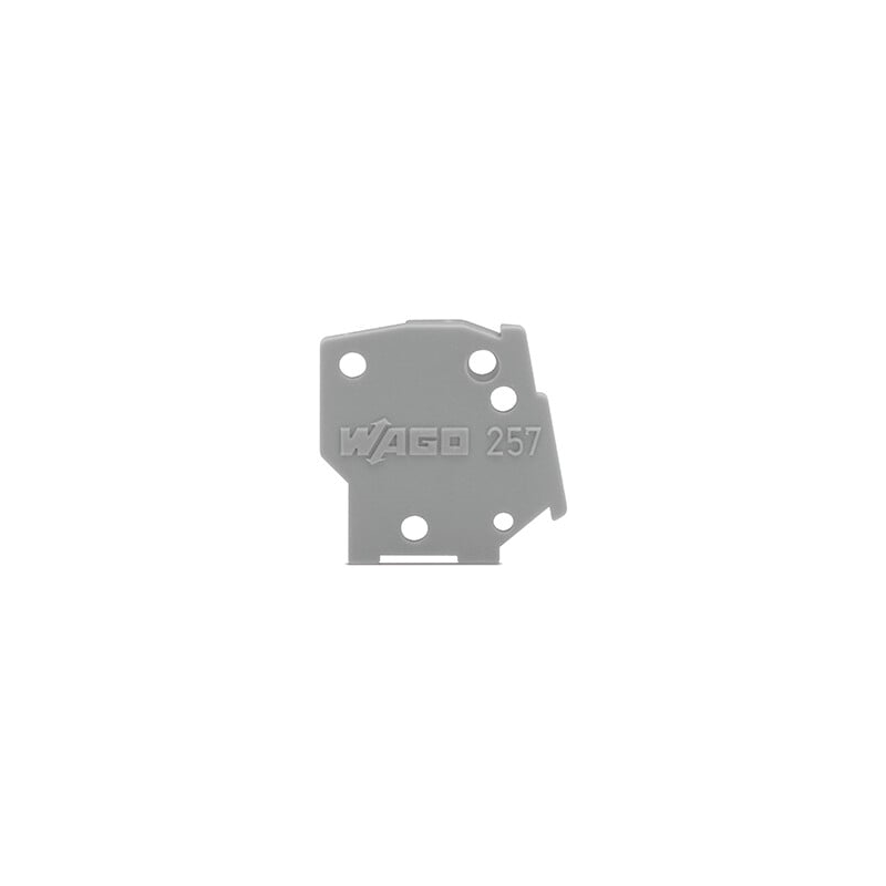 10 pcs : 257-100 - END PLATE SNAP-FIT TYPE 1 MM T