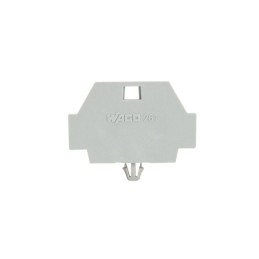 10 pcs : 261-371 - END PLATE WITH SNAP-IN MOUNTING