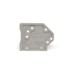 10 pcs : 745-100 - END PLATE 1.5 MM THICK SNAP-FI