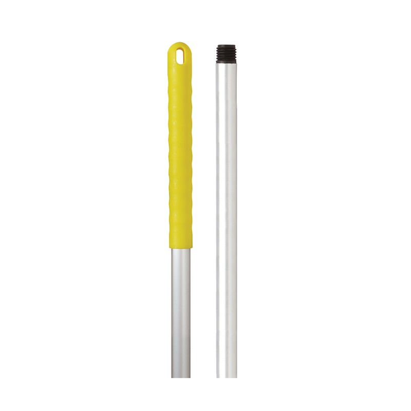1 pcs - Robert Scott Yellow Aluminium Handle, 1.25m, for use with Mops, Squeegees, Washable Brushware