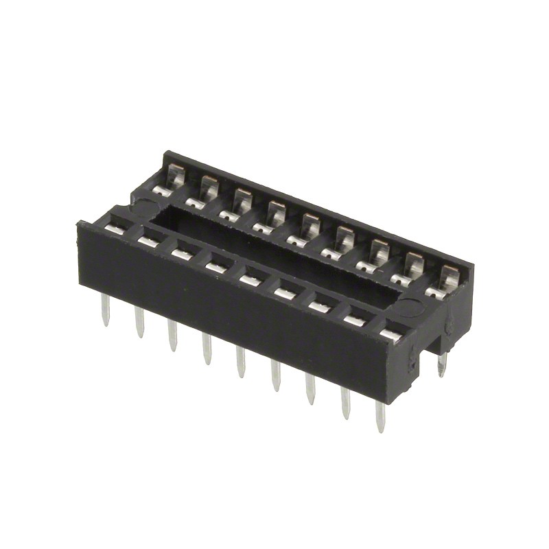 10 pcs : 1-2199298-5 - CONN IC DIP SOCKET 18POS TIN