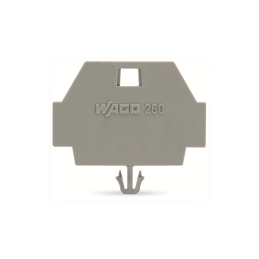 10 pcs : 260-371 - END PLATE WITH SNAP-IN MOUNTING