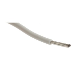 1 Reel of 305 M - Alpha Wire EcoWire Series White 0.52 mm² Hook Up Wire, 20 AWG, 10/0.25 mm, 305m, MPPE Insulation