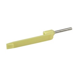 10 pcs : DZ5CA002 - YELLOW CABLE END FOR 26 AWG WIRE