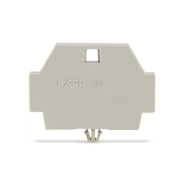 10 pcs : 262-371 - END PLATE WITH SNAP-IN MOUNTING