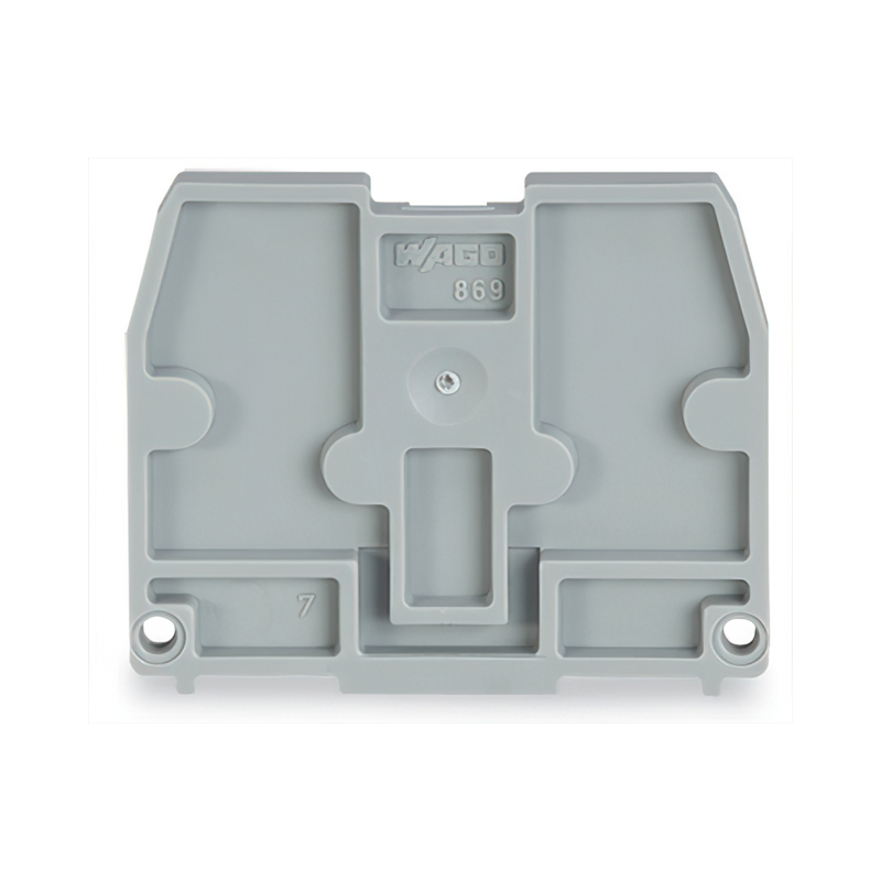 10 pcs : 869-375 - END PLATE FOR TERMINAL BLOCKS W