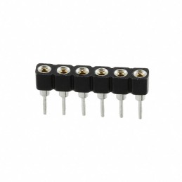 10 pcs : D01-9970642 - CONN SOCKET SIP 6POS GOLD