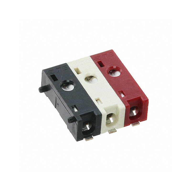 10 pcs : 5-2834006-3 - 3P MRPK CONN_BK/WE/RD