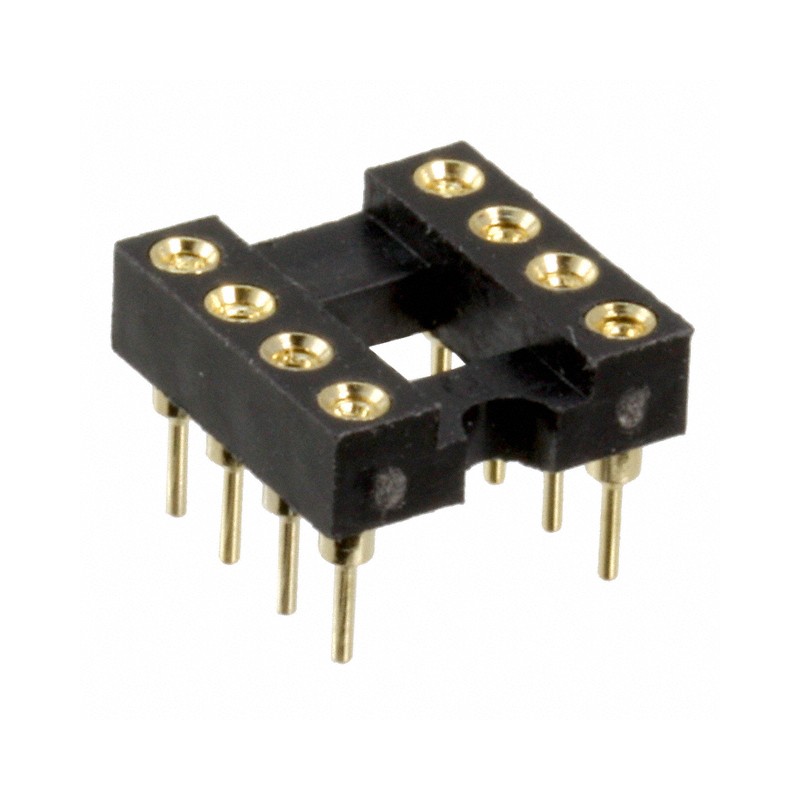10 pcs : SA083040 - CONN IC DIP SOCKET 8POS GOLD