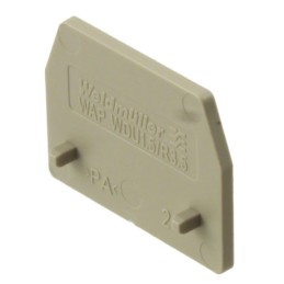 10 pcs : 1754190000 - CONN TERM BLK END PLATE RAIL BG