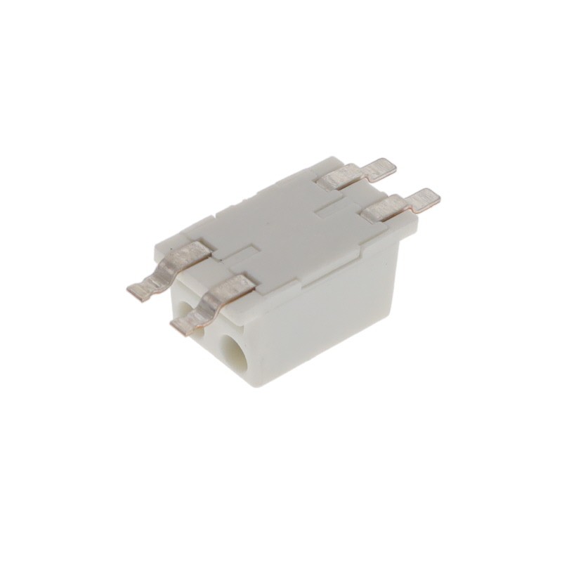 10 pcs : 2834334-2 - 4.0PITCH W/CAP ITB_2P_WHITE