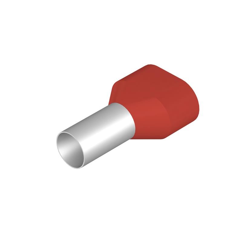 10 pcs : 9018880000 - CONN FERRUL DIN 2X7AWG RED