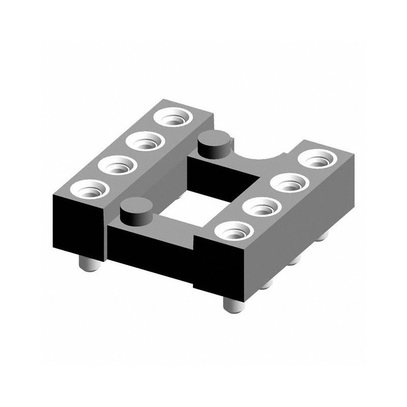 10 pcs : 114-87-308-41-117101 - CONN IC DIP SOCKET 8POS GOLD